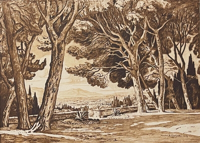 aix-en-provence_terrasse_de_montbrise_gravure_de_1942_provence_france