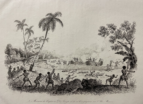 tutuila_maouna_c1836_captain_de_langle_massacre_antique_print_american_samoa