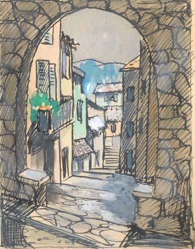 bormes-les-mimosas_rue_rompi_cuou_provence_france_vers_1970