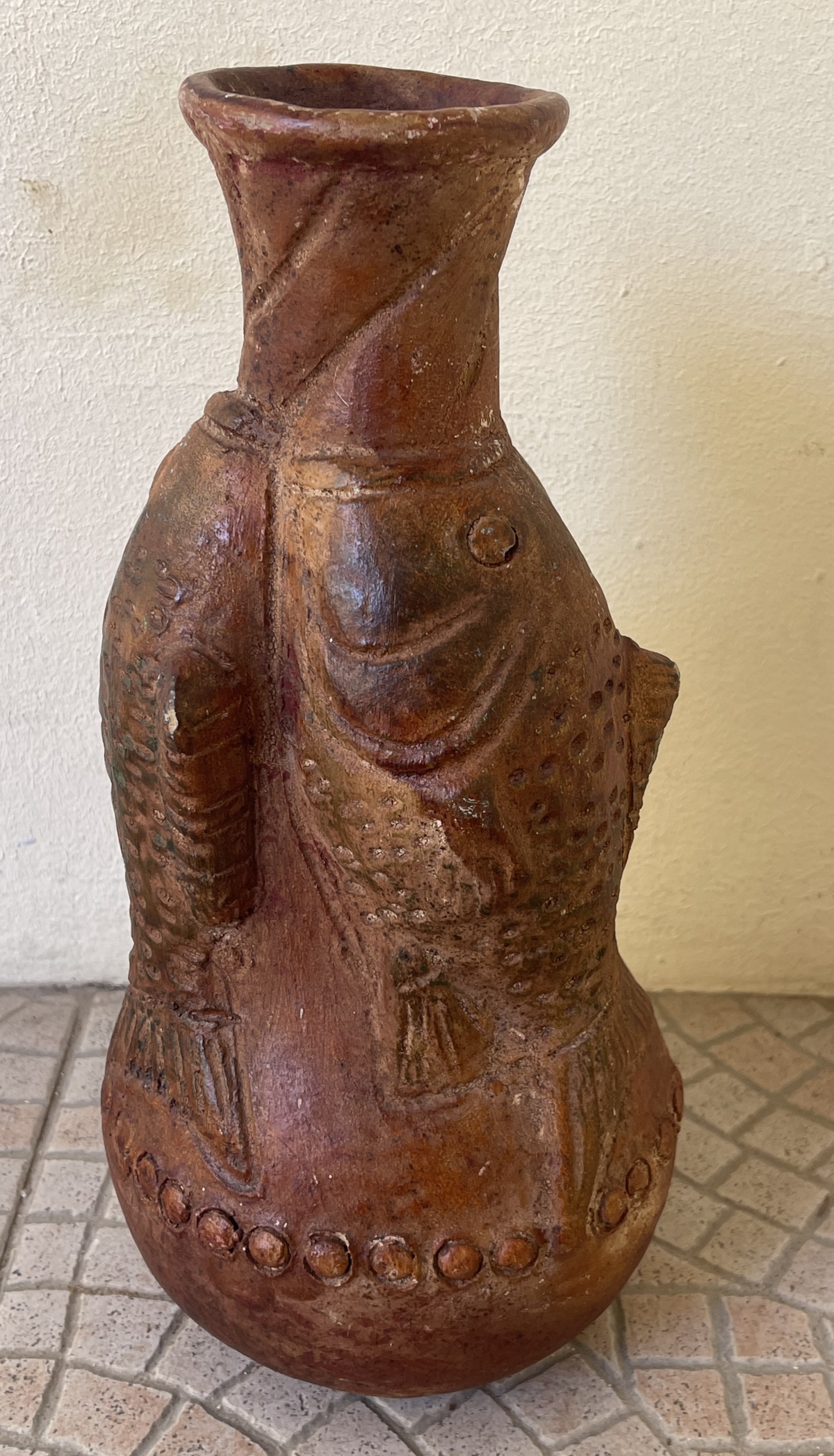 chine_gourde_aux_poissons_33,5_cm_de_haut_terre_cuite_china_copie_?