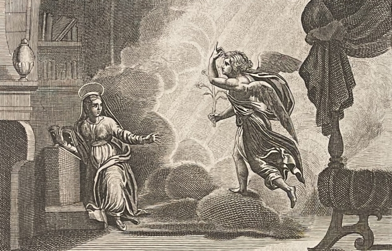 annonciation_lange_gabriel_a_marie_de_sa_maternite_gravure_vers_1810