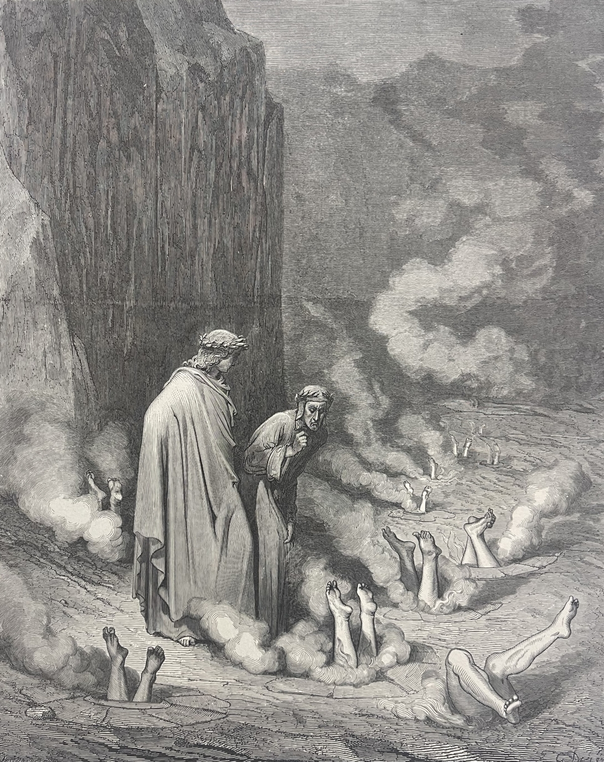 la_punition_de_lsimonists_divine_comedie_dante_dapres_gustave_dore_1868_enfer