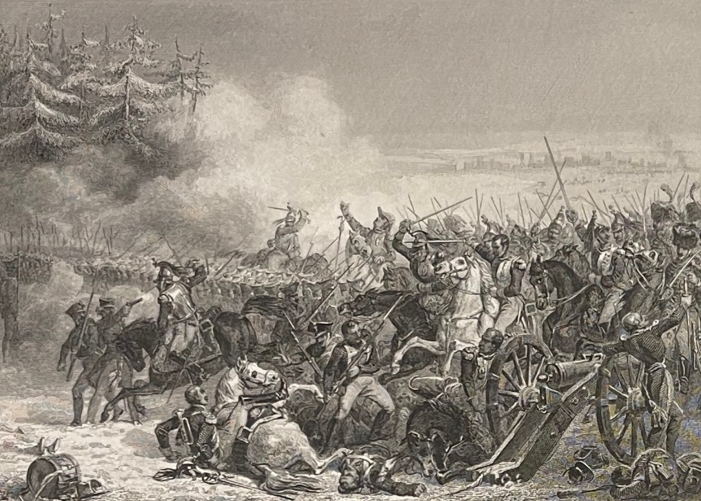 eylau_1807_napoleon_bonaparte_charge_cuirassier_bagrationovsk_allemagne_c_1836