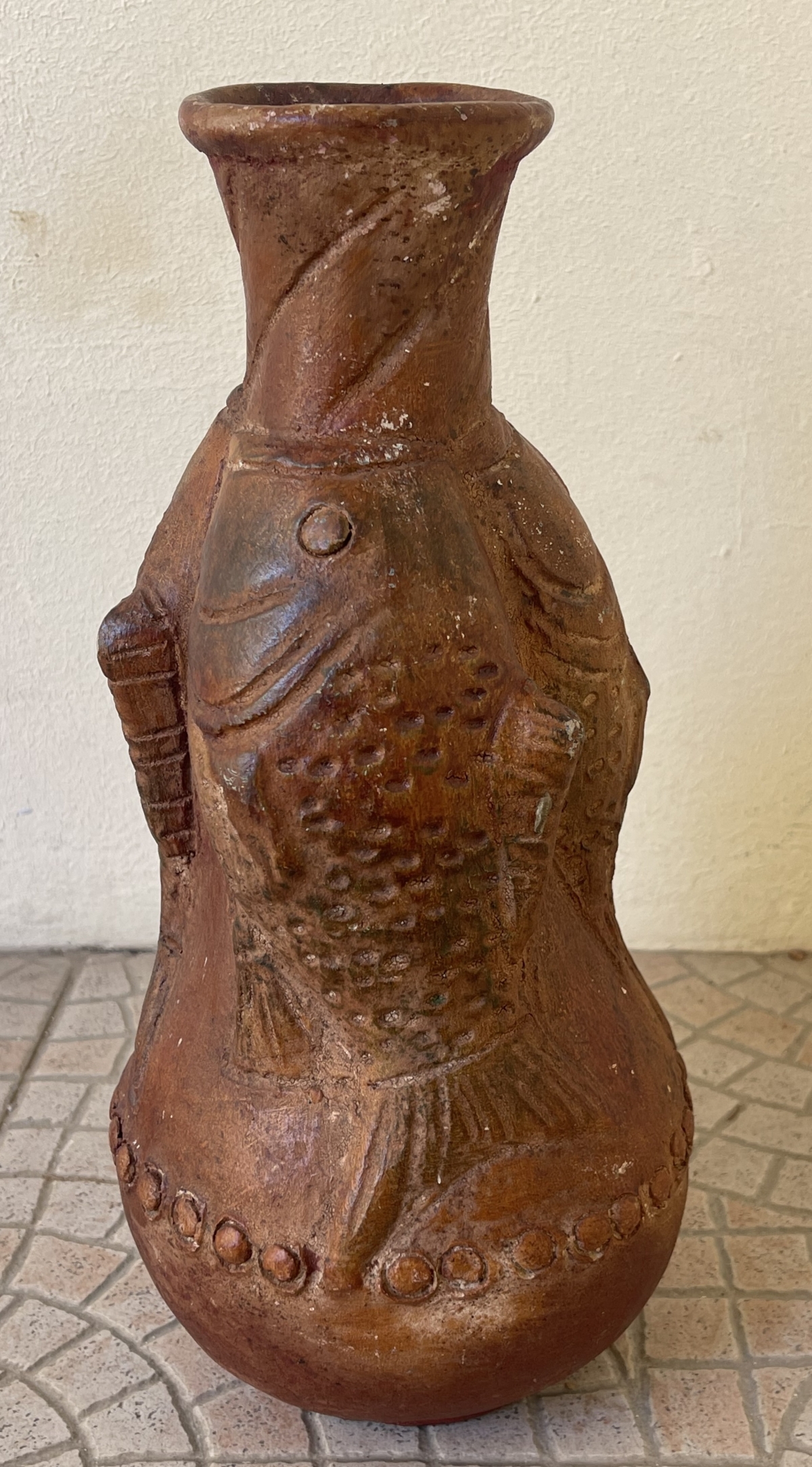 chine_gourde_aux_poissons_33,5_cm_de_haut_terre_cuite_china_copie_?