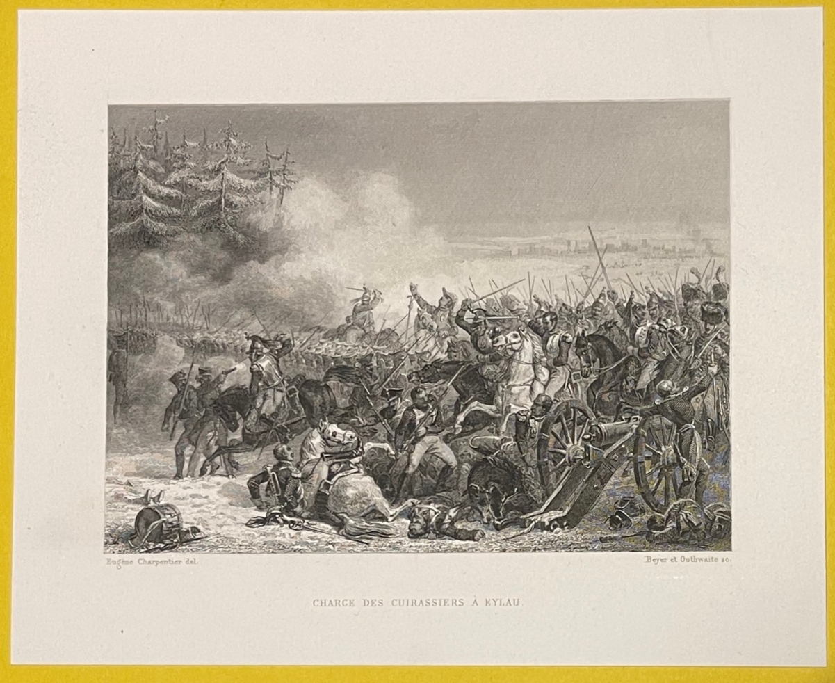 eylau_1807_napoleon_bonaparte_charge_cuirassier_bagrationovsk_allemagne_c_1836