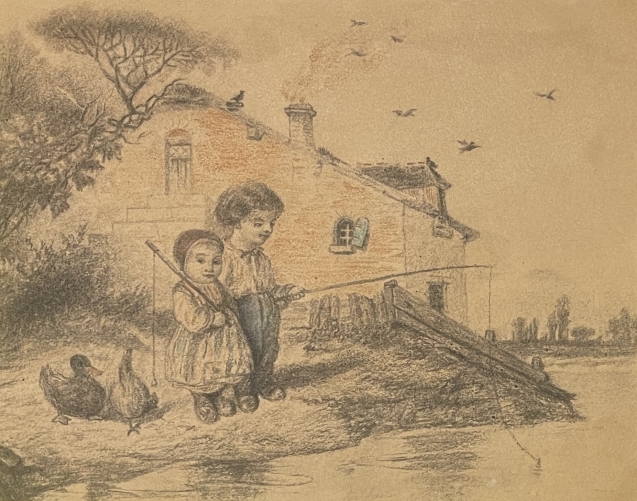 enfants_pecheurs_dessin_france_cheval_vers_1870_peche_bebe