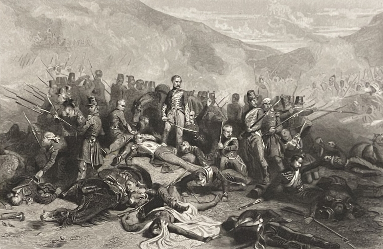 mort_du_colonel_de_montagnac_conquete_de_algerie_gravure_c_1840