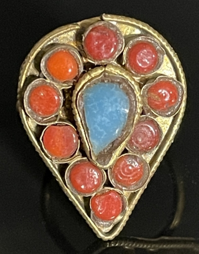 afghanistan_bague_vers_1960_bijoux_ethnique_afganistan_rouge_et_bleu
