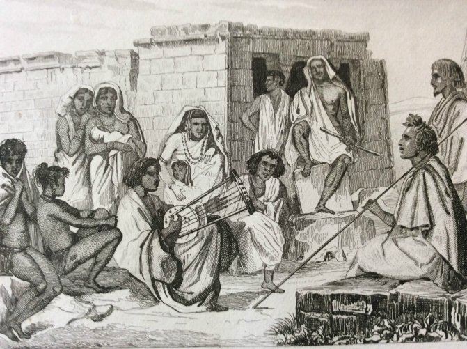 afrique__nubie,_soudan,_egypte,_barabras_de_dakkeh__temple_de_dakkeh_gravure_xix_e_