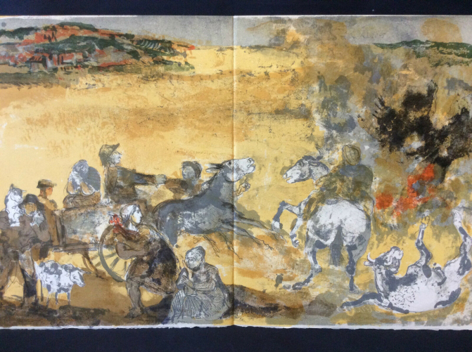 walter_spitzer_lithograhie_originale_lespoir_andre_malraux_guerre_despagne