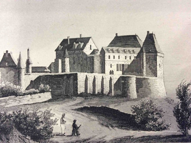 gravure_chateau_de_biron_premiere_moitie_xixe_dordogne