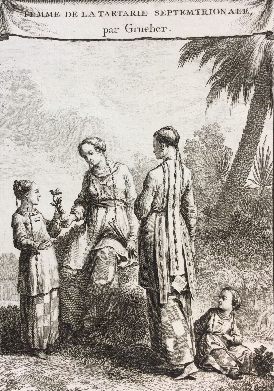 femme_de_la_tartarie_septentrionale__gravure_engraving_1750_asie_asia_tartary_