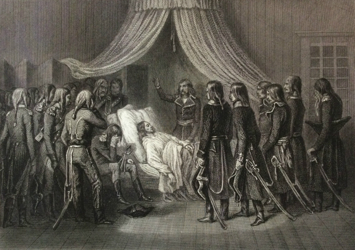 mort_general_hoche__revolution_empire_francais__gravure_1854_napoleon__france_