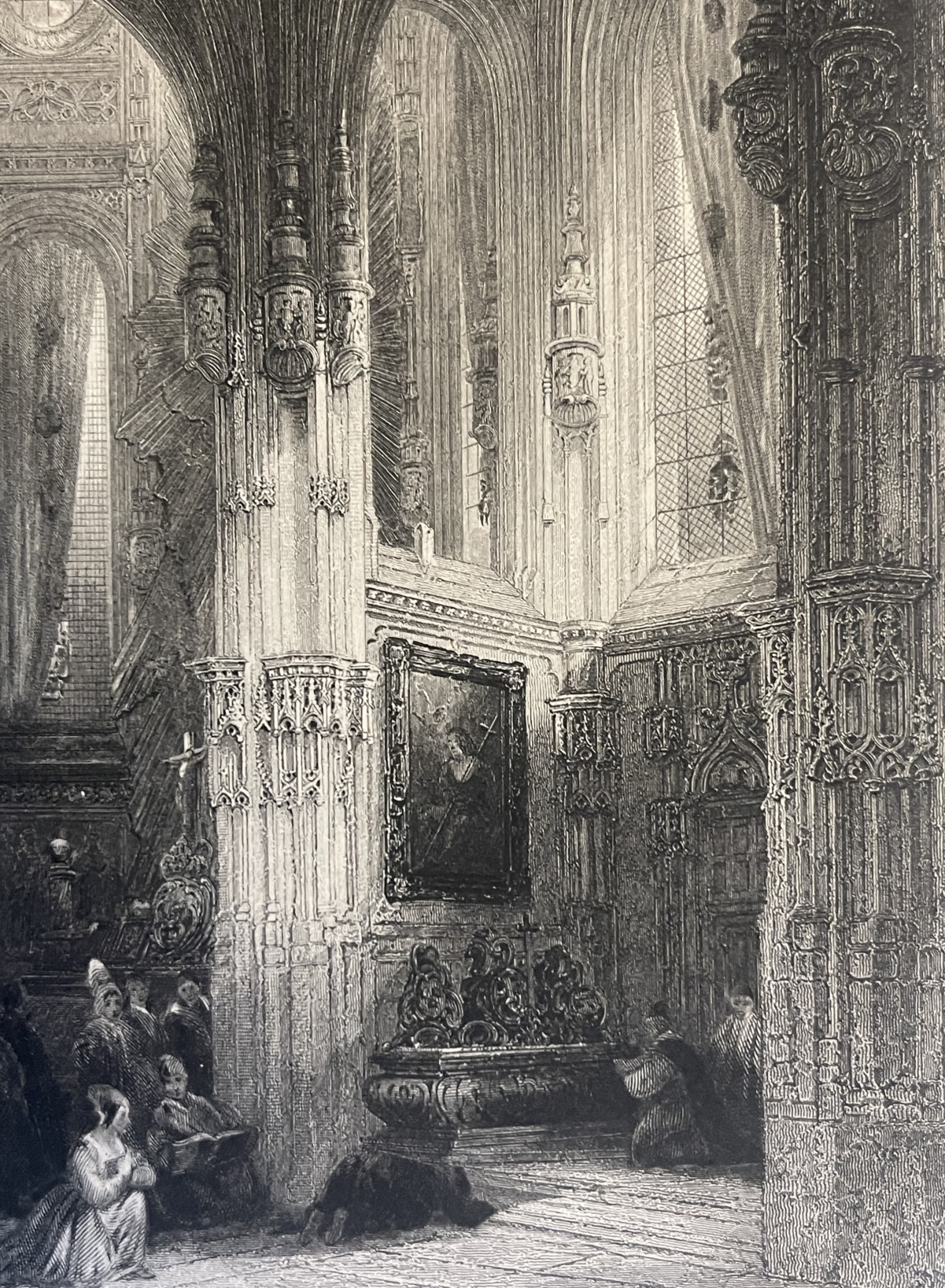 eglise_saint-pierre_de_caen_calvados_vers_1850_normandie_france