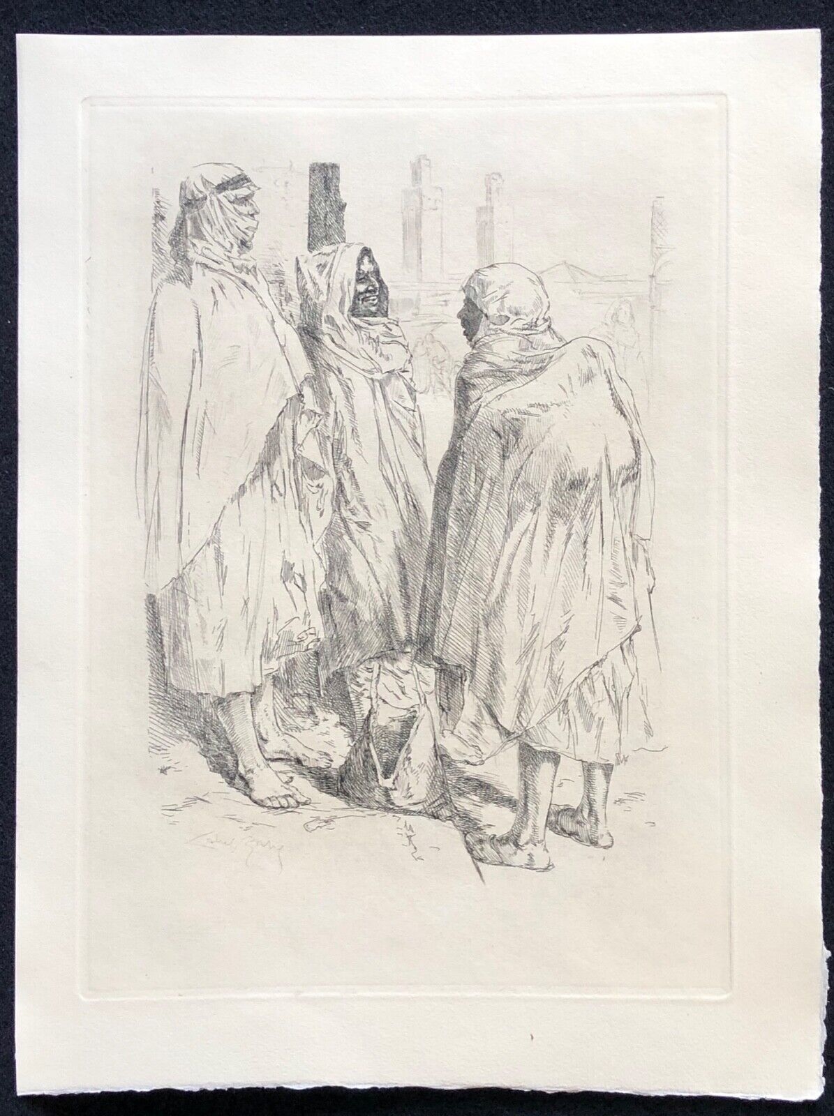 maroc__fes__groupe_dhommes_1918,_almery_lobel-riche_1880-1950_1e
