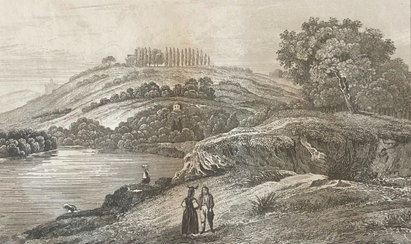 rome_roma_mont_marius_gravure_vers_1850_italie_italia__