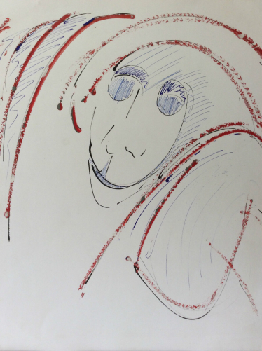 expressionniste,_technique_mixte__visage,_anonyme_