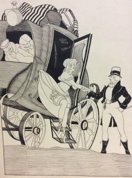 encre__charmante_arrivee,_anonyme_milieu_xxe__diligence,_carrosse,_transport
