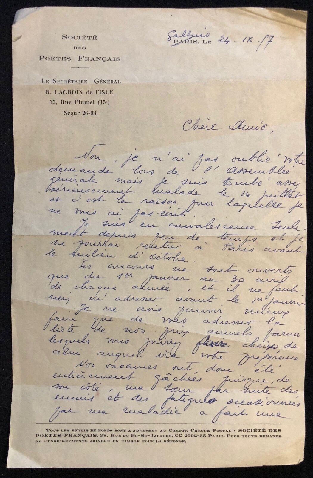 autographe_du_poete_robert_lacroix_de_lisle_en_1917__france