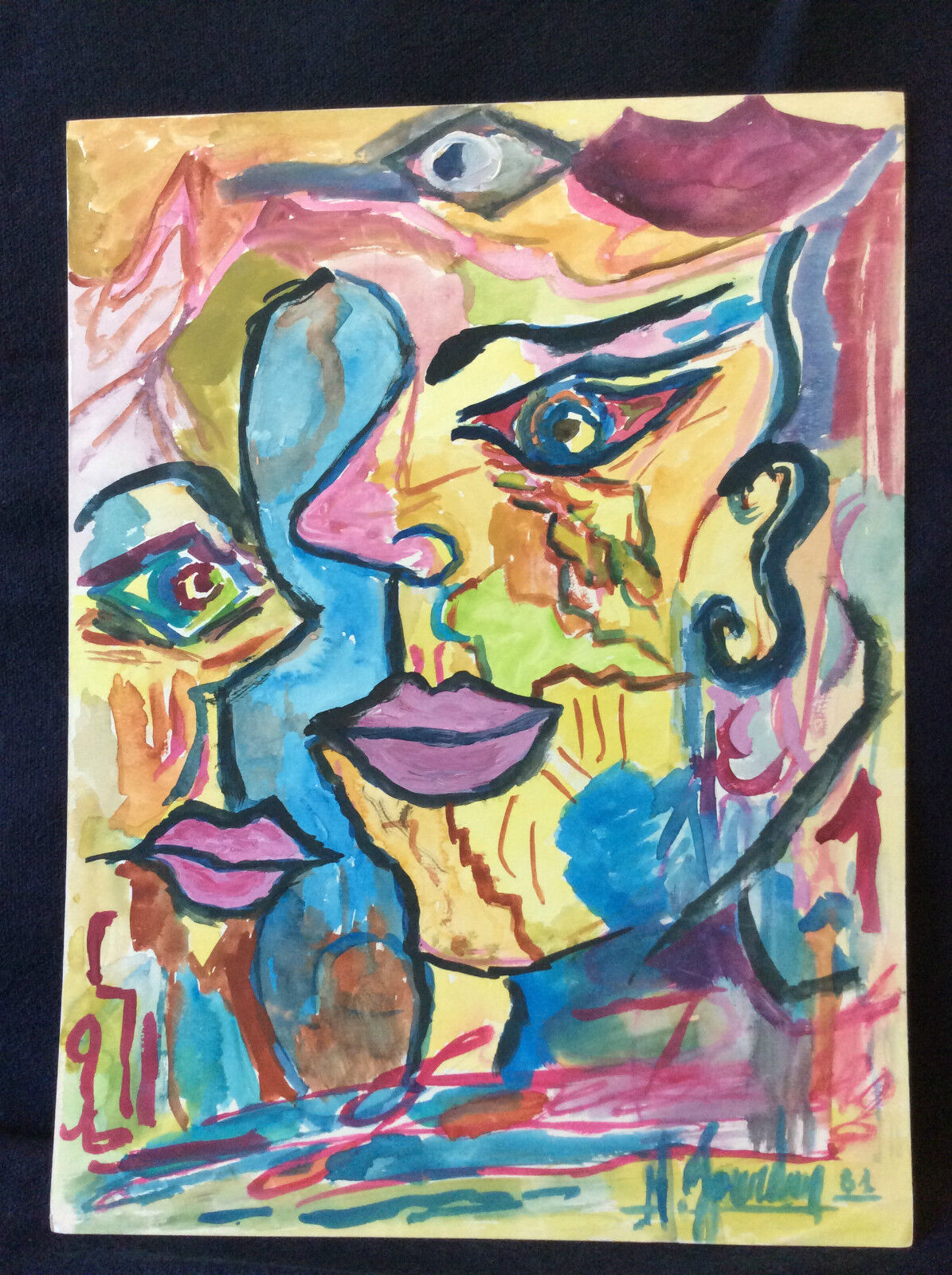 m_jourdan_1981__aquarelle_surrealisme_contemporain__surrealisme__france_