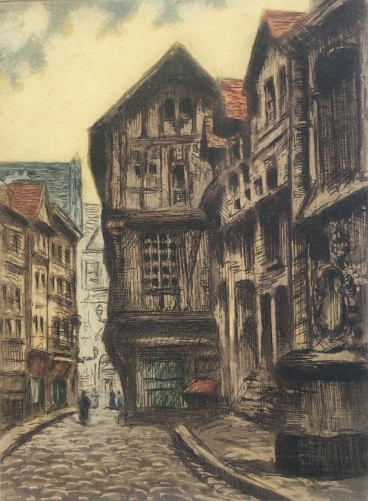 maison_a_colombages_rouen_?_gravure_pointe_seche_signee_martin_pradier_vers_1900_