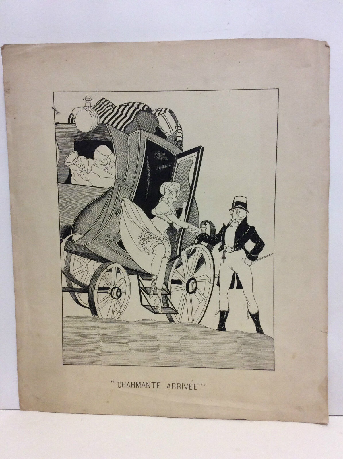 encre__charmante_arrivee,_anonyme_milieu_xxe__diligence,_carrosse,_transport