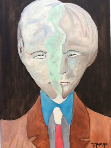 expressionniste__peinture_portrait_lhomme_fissure,_signee_jungo__2eme_moitie_xxe_