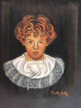 superbe_et_grand_pastel__portrait_de_petite_fille_