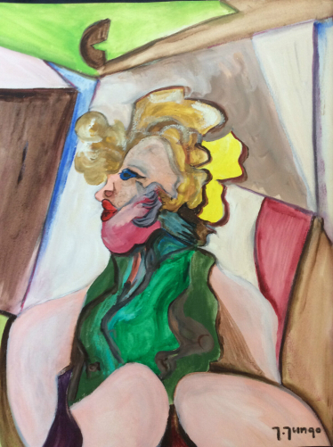 expressionniste,_gouache__signee_jungo_2eme_moitie_xxe_