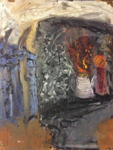 nature_morte__superbe_peinture_sur_papier_renforce,_expressionnisme__anonyme_
