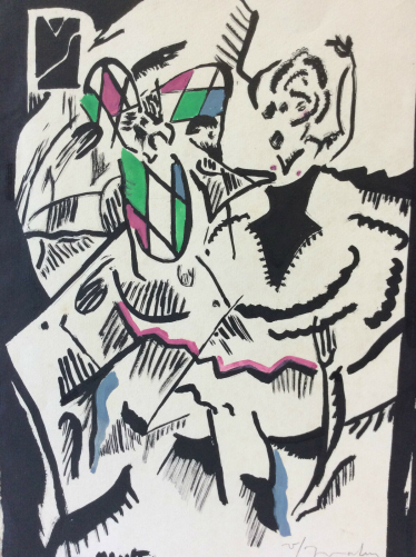 technique_mixte_encre_et_aquarelle__expressionniste_circa_1960_