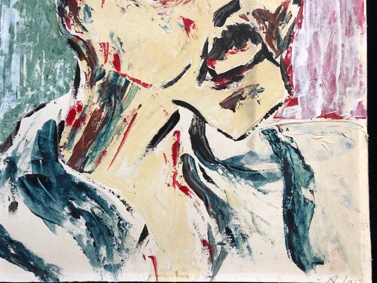 expressionnisme,_peinture_sur_papier__portrait_expressionniste_anonyme_