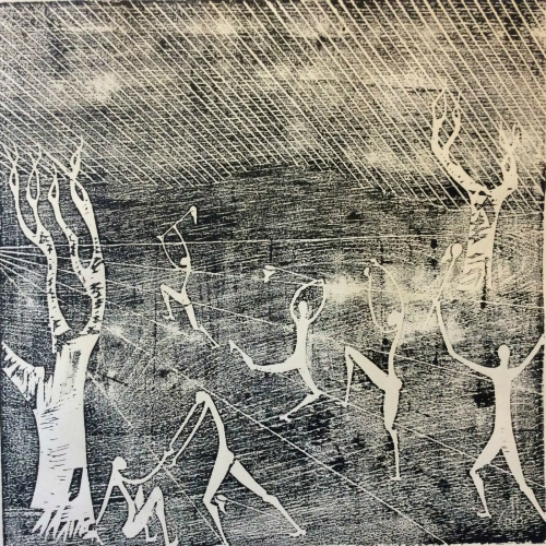 art_contemporain__grande_estampe,_scene_de_vie__monogramme_pb_