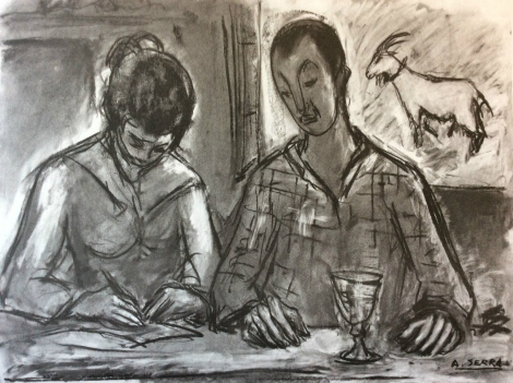 antoine_serra_1908-1995__provence,_photogravure,_couple__signee_dans_la_planche_