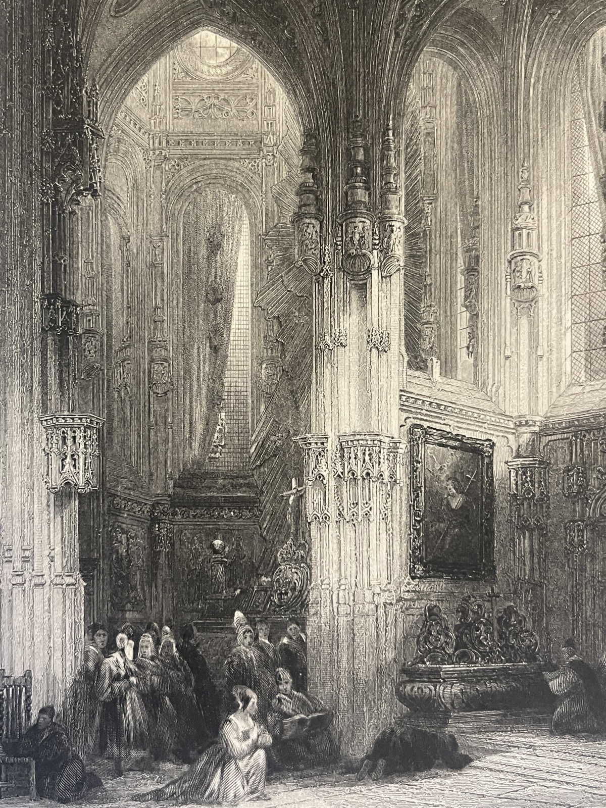 eglise_saint-pierre_de_caen_calvados_vers_1850_normandie_france