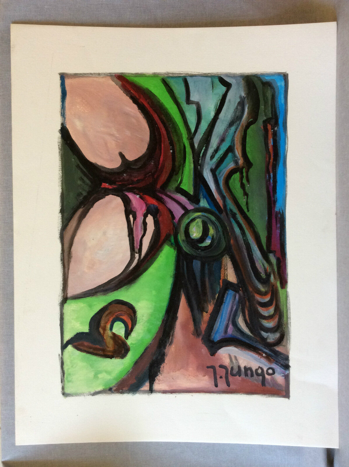 art_abstrait,_gouache__jungo,_2eme_moitie_xxeme_