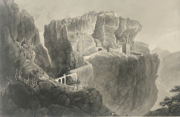 napoleon_bonaparte__combat_du_defile_madona_della_corona_1797__gravure_de_1838_italia_