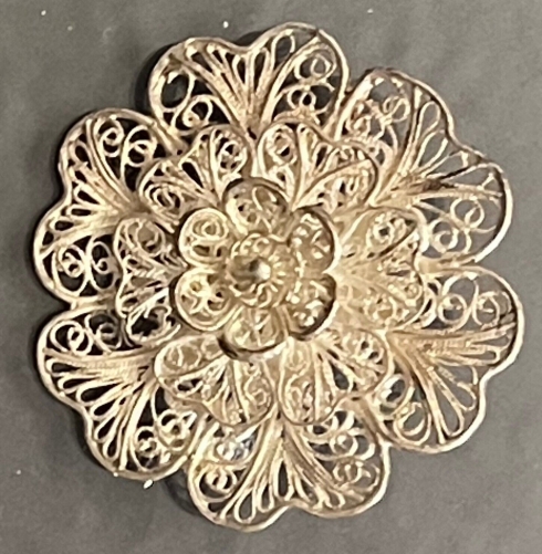 broche_fleur_argent_ethnique_bas_titre_filigrane_milieu_xxe_afrique_du_nord