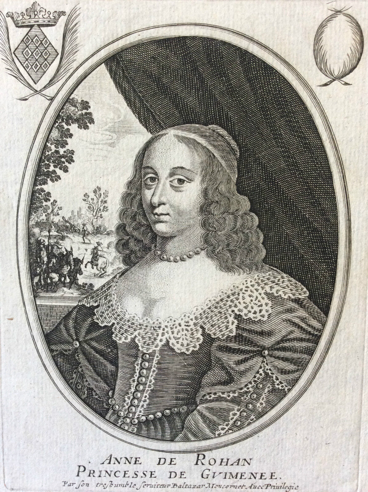 Anne de Rohan Princesse de Guimenée (1606-1685) par Balthazar ...