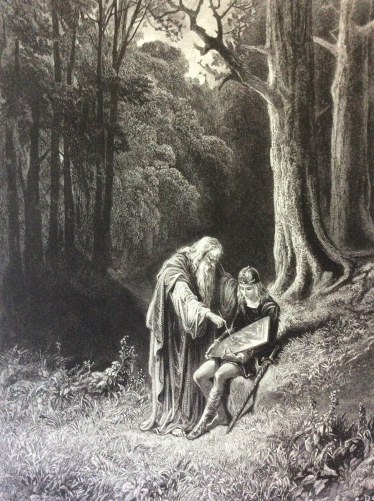 gustave_dore_gravure_les_idylles_du_roi_alfred_tennyson_1869_roi_arthur_xix_eme