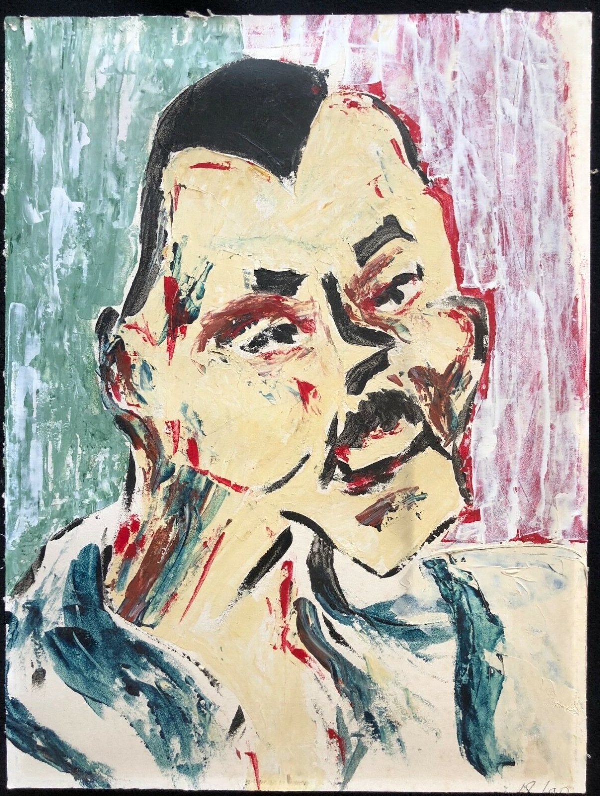 expressionnisme,_peinture_sur_papier__portrait_expressionniste_anonyme_