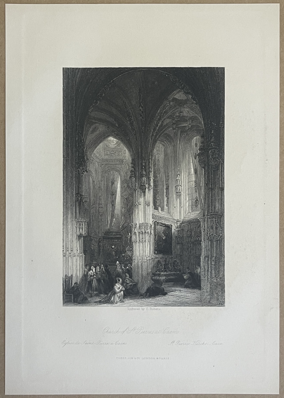 eglise_saint-pierre_de_caen_calvados_vers_1850_normandie_france