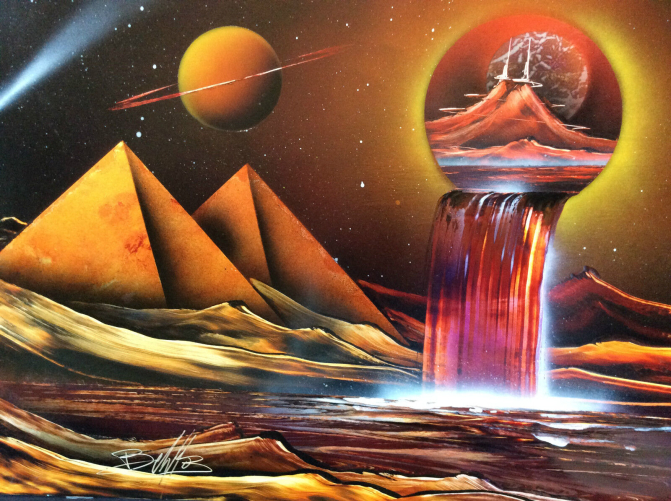 planetes,_galaxie__technique_contemporaine__signature_a_identifier_