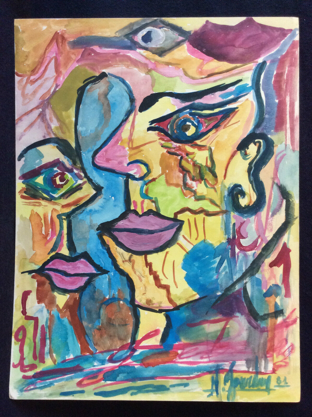 m_jourdan_1981__aquarelle_surrealisme_contemporain__surrealisme__france_