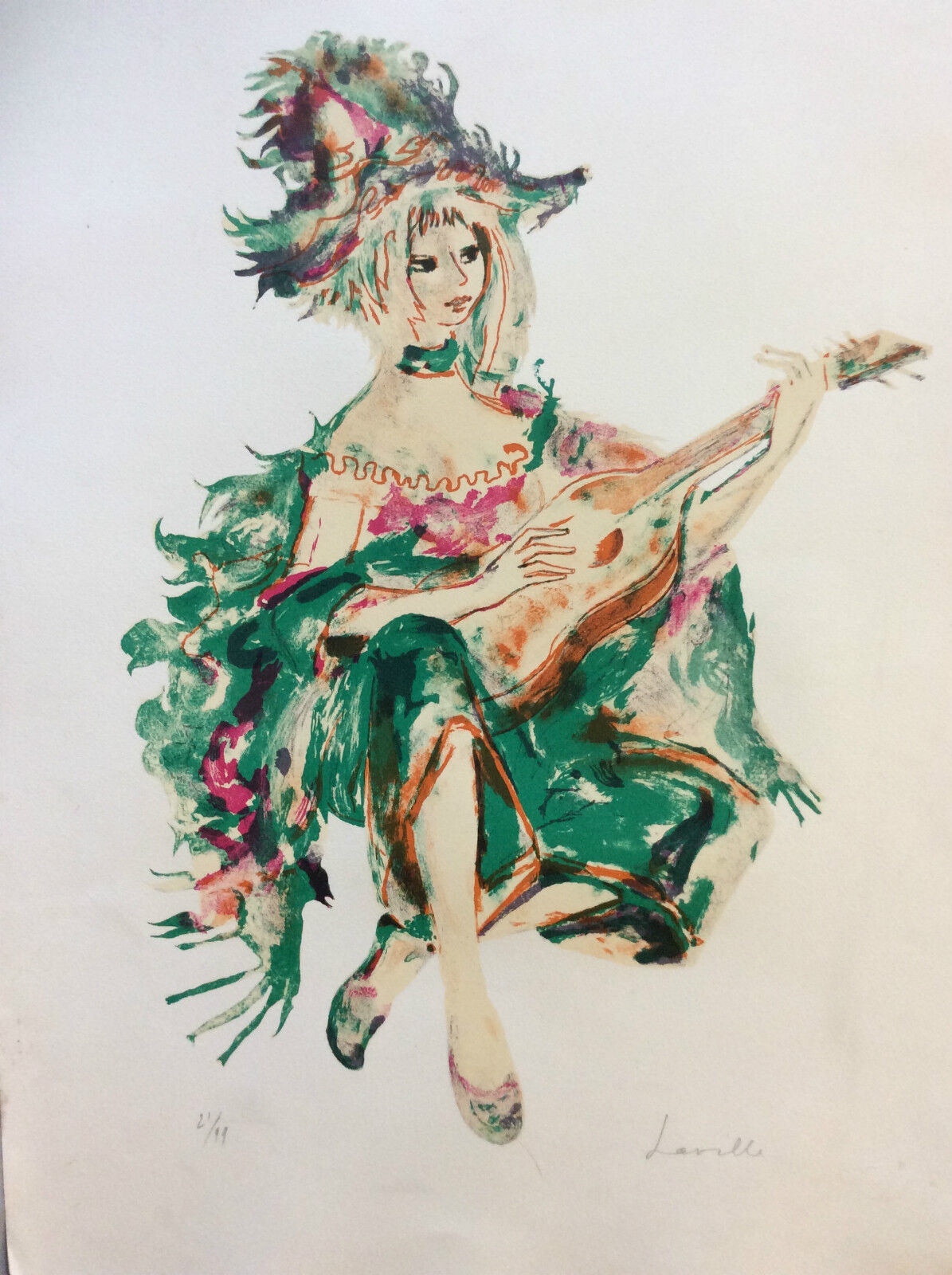 henri_laville__grande_lithographie,_jeune_femme_a_la_guitare_sur_arches_musique_