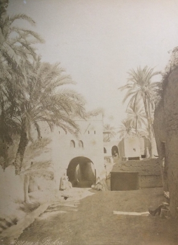 algerie__biskra_tirage_albumine_depoque_voyage_1884__27,7cm_x_20,4cm,_anonyme_