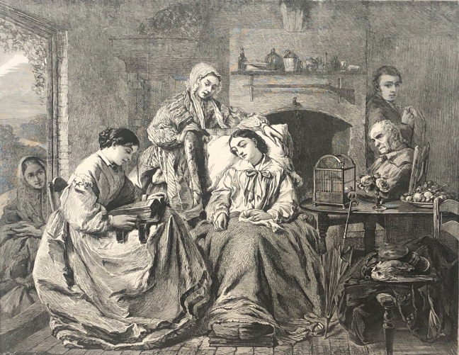 les_soeurs_de_lait__gravure_par_m_j_bostock_vers_1850_dapres_thomas_