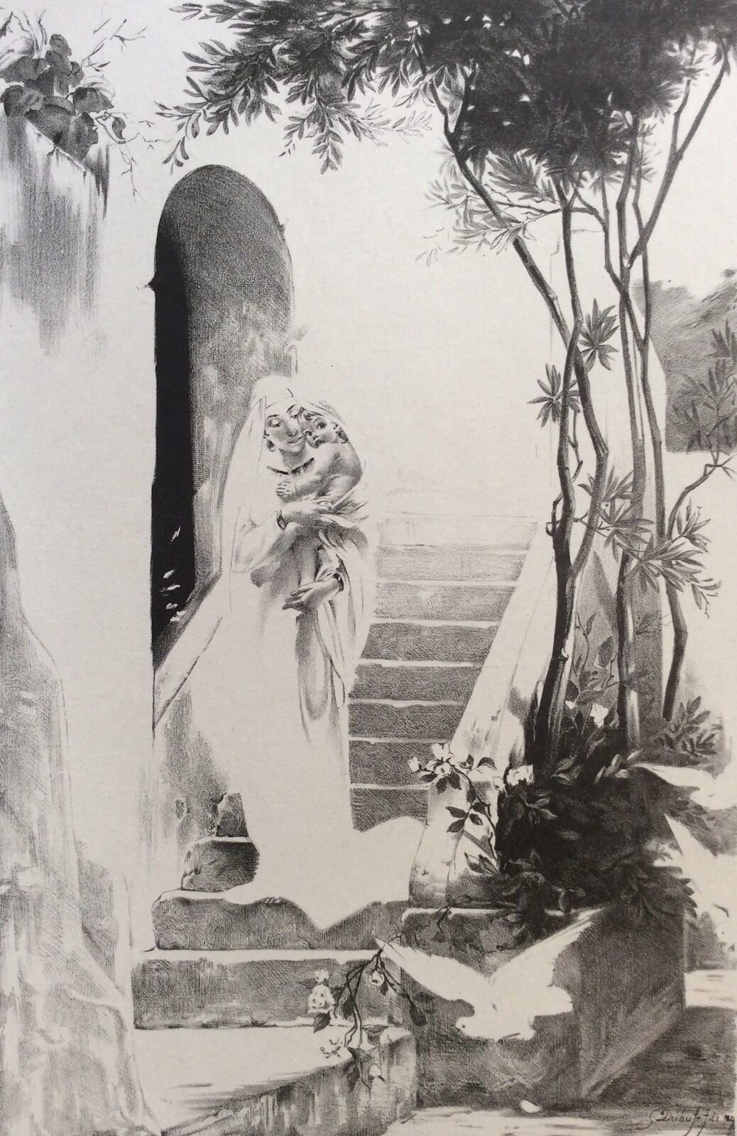 guillaume_dubufe_1853-1909__lenfant,_lestampe_moderne_art_nouveau_xixe_