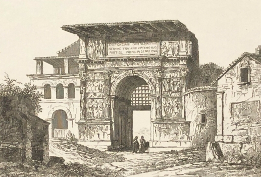benevent_benevento_arc_de_trajan_italie_italia_vers_1835