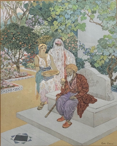 contes_arabe,_les_mille_et_une_nuits__leon_carre_1926,_orientalisme,_vieil_homme_